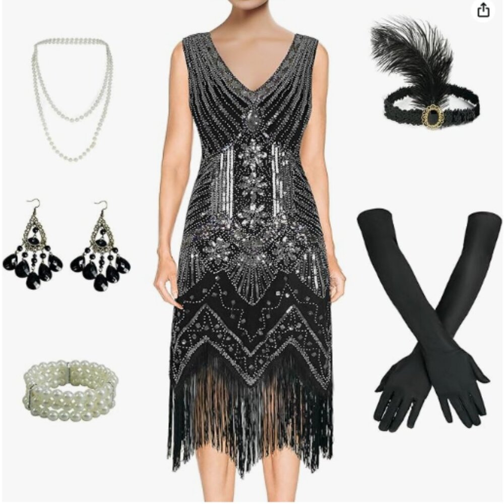 Women's Flapper Dress Costume